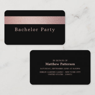 Roos Gold Foil Stripe, Bachelor Party Ticket