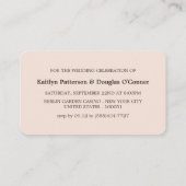 Roos Gold Foil Stripe, Evening Event Ticket Invite (Achterkant)