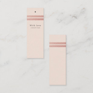 Roos Gold Foil Stripes   Blush roze Labels