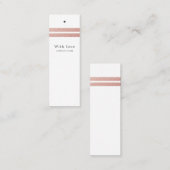 Roos Gold Foil Stripes | Witte Labels (Voorkant / Achterkant)