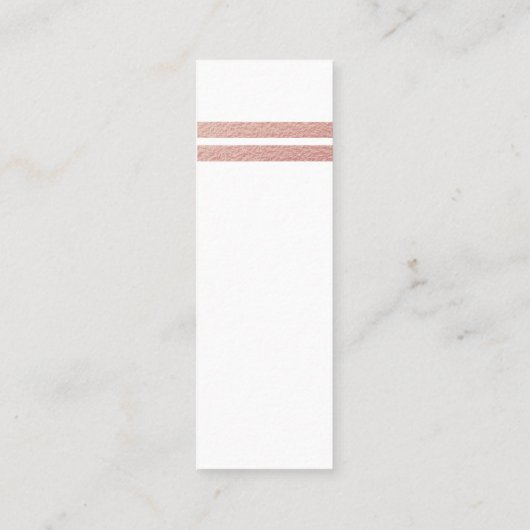 Roos Gold Foil Stripes | Witte Labels (Achterkant)