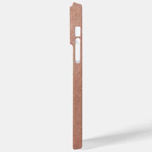 Roos Gold Foil Textuur Fotomonogram Case-Mate iPhone Case (Achterkant / Links)