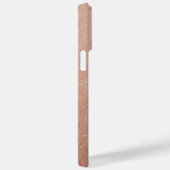 Roos Gold Foil Textuur Fotomonogram Case-Mate iPhone Case (Achterkant / Rechts)