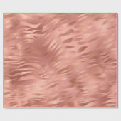 Roos Gold Foil Tiger Stripes Cadeaupapier (Vlak)