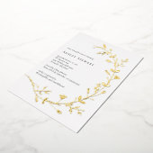 Roos Gold Foil Vine Scroll Vrijgezellenfeest Folie Uitnodiging (Gedraaid)