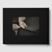 Roos Gold Foil Wedding Guestbook Gepersonaliseerd Gastenboek (Achterkant)