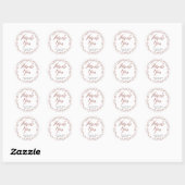 Roos Gold Foil Wedding Stickers Round Wreate (Vel)