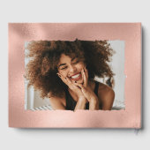 Roos Gold Folie 30e Verjaardag Foto Gastenboek (Achterkant)