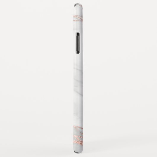 Roos Gold Folie Ananas op wit marmer Case-Mate iPhone Case (Achterkant/rechts)