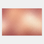Roos Gold Folie en Glitter Pattern Wrapping Paper (Voorkant 3)