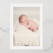 Roos Gold Folie Feestdagenkaart (Achterkant)