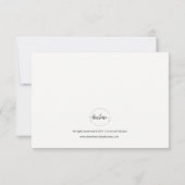 Roos Gold Folie Wedding Bedankt Card (Achterkant)