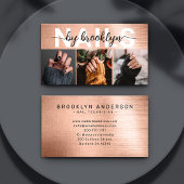 Roos Gold Fototypografie Nail Artiest Visitekaartje