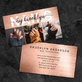 Roos Gold Fototypografie Nail Artiest Visitekaartje