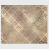 Roos Gold Foxier Champaign glanzend glas Metallic Cadeaupapier (Vlak)