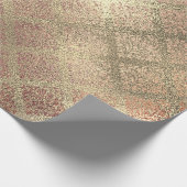 Roos Gold Foxier Champaign glanzend glas Metallic Cadeaupapier (Hoek)