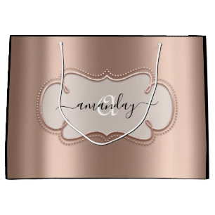 Roos Gold Framed Royal Monogram Name Bblushh Groot Cadeauzakje