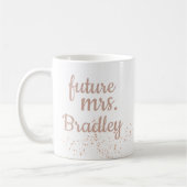 Roos Gold Future Mrs Wifey Pas getrouwd Bridal Koffiemok (Links)