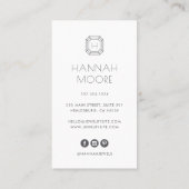 Roos Gold Gem-monogram Logo | Juwelen Visitekaartje (Achterkant)