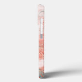 Roos Gold-gemarmerd Case-Mate iPhone Case (Achterkant / Links)