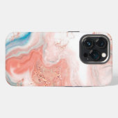 Roos Gold-gemarmerd iPhone Hoesje (Achterkant horizontaal)