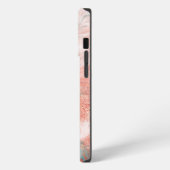 Roos Gold-gemarmerd iPhone Hoesje (Linkerkant)
