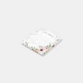 Roos Gold Geometric Floral Bohemian Personalized Post-it® Notes (Schuin)