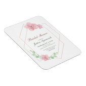 Roos Gold Geometric Floral Vrijgezellenfeest Magneet (Rechterzijde)