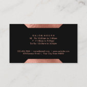 Roos Gold geometrische accenten Visitekaartje (Achterkant)