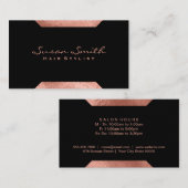 Roos Gold geometrische accenten Visitekaartje (Voorkant / Achterkant)