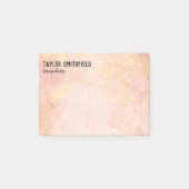 Roos Gold-gepersonaliseerd Post-it® Notes (Voorkant)