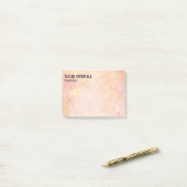 Roos Gold-gepersonaliseerd Post-it® Notes (Op bureau)