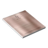 Roos Gold-gepersonaliseerde naam | van de bureau v Notitieblok (Schuin)