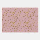 Roos Gold Gift Wrap Pack Inpakpapier Vel (Voorkant 3)