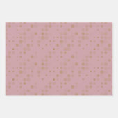 Roos Gold Gift Wrap Pack Inpakpapier Vel (Voorkant)