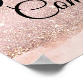 Roos Gold Girl First Heilige Communitybord Poster (Hoek)