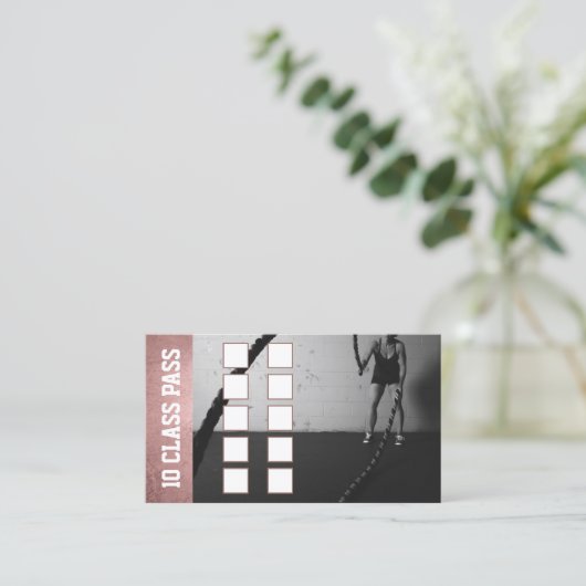 Roos Gold Girl Fitness 10-klasse passerellingen Klantenkaartje (Staand voorkant)