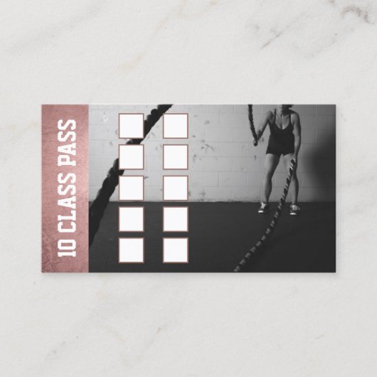 Roos Gold Girl Fitness 10-klasse passerellingen Klantenkaartje (Voorkant)