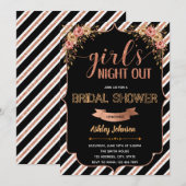 Roos Gold Girls Night Out - thema Kaart (Voorkant / Achterkant)