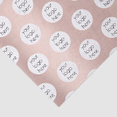 Roos Gold Girly Business Logo Packed Branded Tissuepapier (Detail)