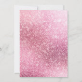 Roos Gold Girly Glitter Sparkle Hen's Party Kaart (Achterkant)