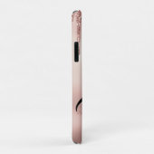 roos Gold Girly Lash Queen wimpers ogen Case-Mate iPhone Case (Achterkant/rechts)