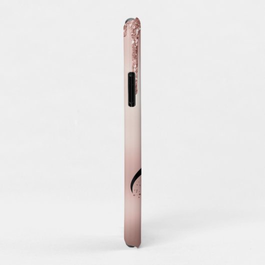 roos Gold Girly Lash Queen wimpers ogen Case-Mate iPhone Case (Achterkant/rechts)