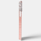 Roos Gold Girly Silver Glitter Sparkly Case-Mate iPhone Case (Achterkant / Rechts)