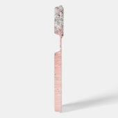 Roos Gold Girly Silver Glitter Sparkly iPhone Hoesje (Rechterkant)