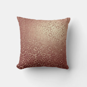 Roos Gold Glam Animal Leopard Skin Pillow Kussen