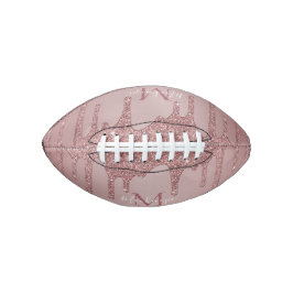 Roos Gold Glam Driving Glitter Monogram American Football