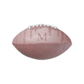 Roos Gold Glam Driving Glitter Monogram American Football (Gedraaid 90)