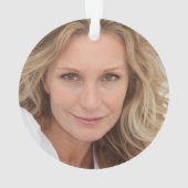 Roos Gold Glam Folie 50ste Verjaardag Foto Ornament (achterkant)