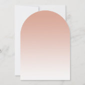 Roos Gold Glam Glitter Arched Sweet 16 Invitation Kaart (Achterkant)